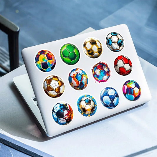 10/30/50PCS Colorful Football Stickers