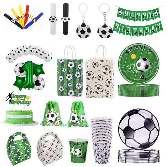 Football Soccer Themed Party Supplies Set