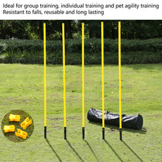 5pcs Soccer Agility Poles