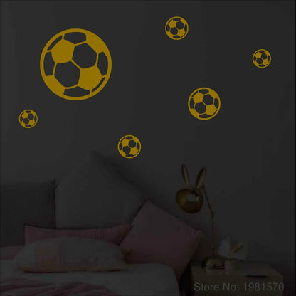 Glow in the Dark Soccer Stickers