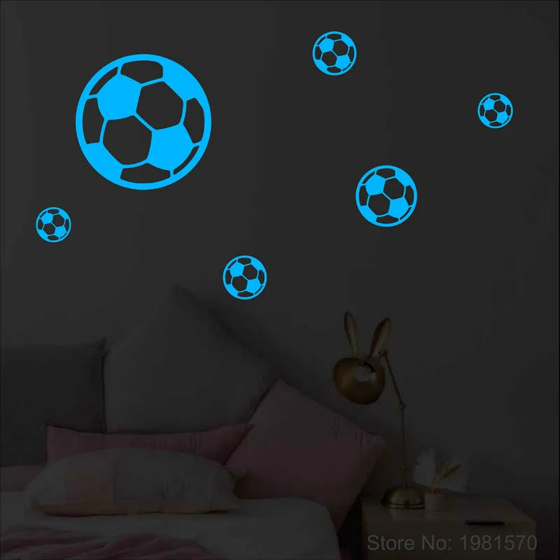 Glow in the Dark Soccer Stickers