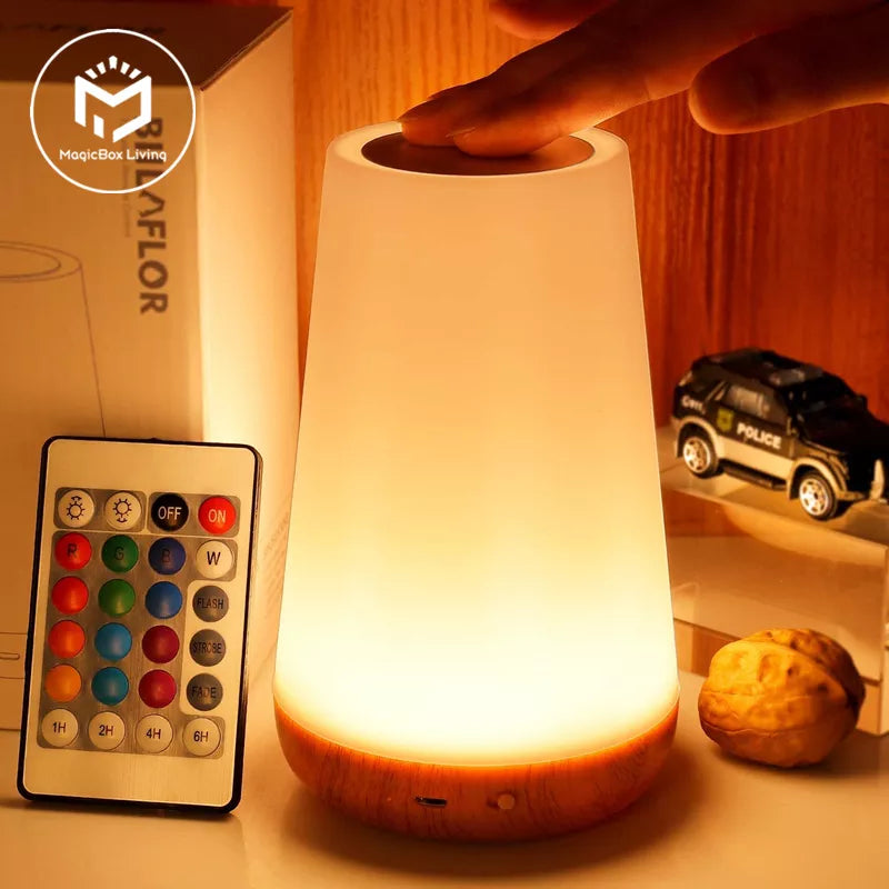 Color Changing Night Light with Remote Control & Touch