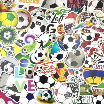 50-100 pcs Soccer Stickers Pack