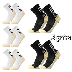 5 Pairs of Anti Slip Grip Socks