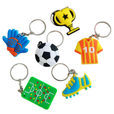 12-Piece Soccer Keychain Set