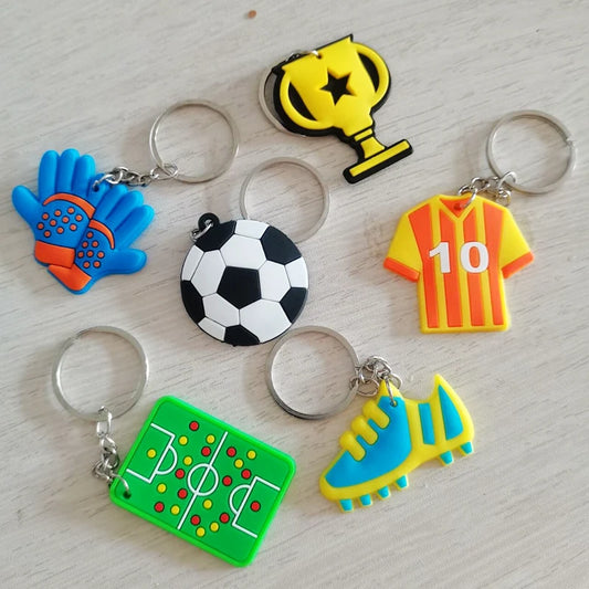 12-Piece Soccer Keychain Set