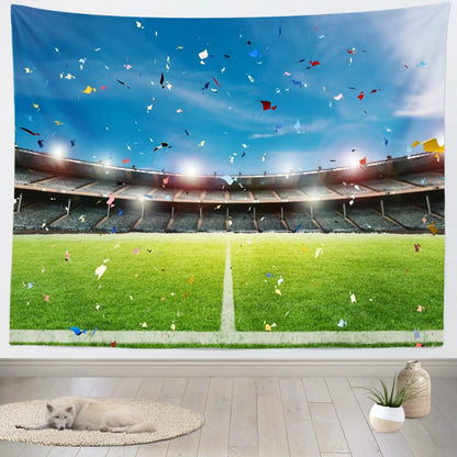 Football Field Wall Tapestry