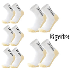 5 Pairs of Anti Slip Grip Socks