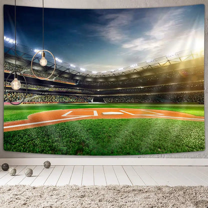 Football Field Wall Tapestry