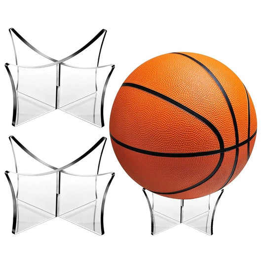 Acrylic Round Ball Holder – Display Stand for Sports Balls