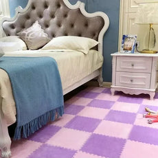 30 by 30cm Plush Puzzle Piece Rugs