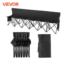 VEVOR 6/8Seat Foldable Sideline Bench