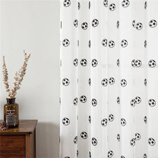 Cartoon Football Embroidery Curtains