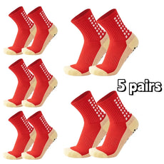 5 Pairs of Anti Slip Grip Socks