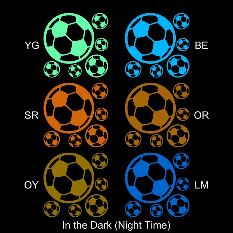 Glow in the Dark Soccer Stickers