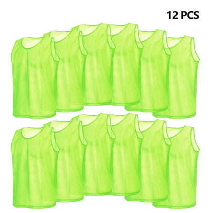 12 PCS Soccer Training Bib / Pinnie