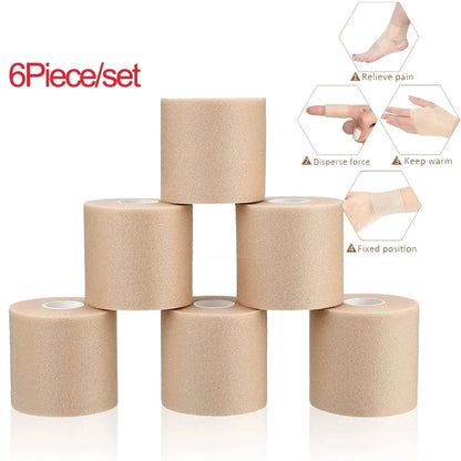 6 Pieces Foam Prewrap Sports Tape