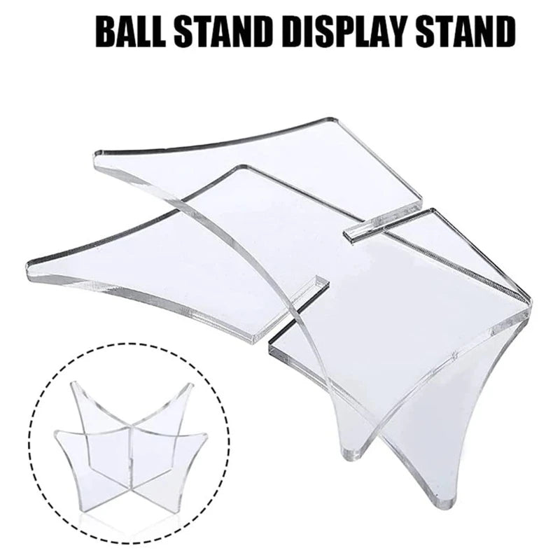 Acrylic Round Ball Holder – Display Stand for Sports Balls