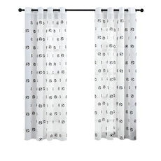Cartoon Football Embroidery Curtains