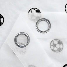 Cartoon Football Embroidery Curtains