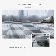 30 by 30cm Plush Puzzle Piece Rugs