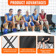 VEVOR 6/8Seat Foldable Sideline Bench