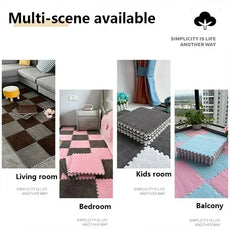 30 by 30cm Plush Puzzle Piece Rugs
