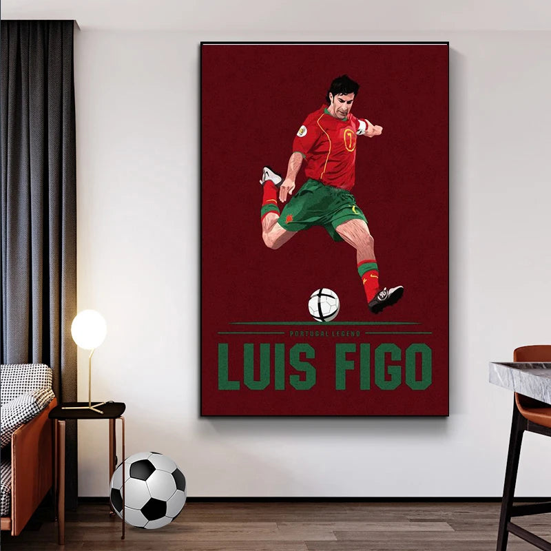 Sports Football Player Wall Art Poster