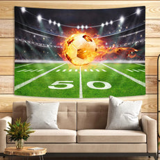 Football Field Wall Tapestry