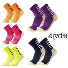 5 Pairs of Anti Slip Grip Socks