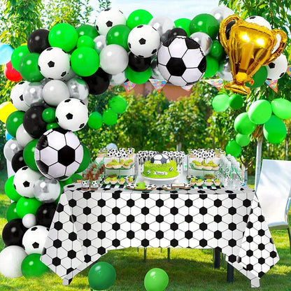 123PCS Football Themed Balloon Arch Set