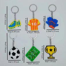 12-Piece Soccer Keychain Set