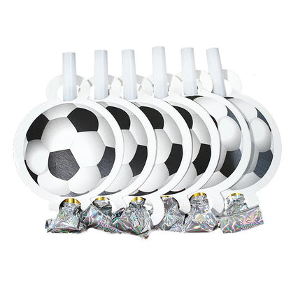 Football Themed Birthday Party White Tableware Set