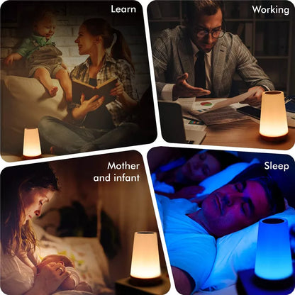 Color Changing Night Light with Remote Control & Touch